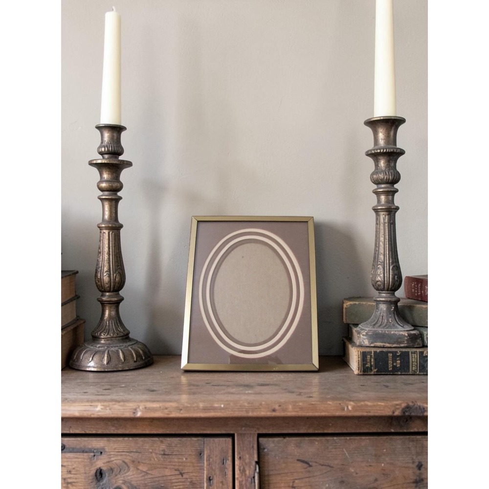 Vintage Oval Brass Gold Frame - 3" x 5" Picture Frame
